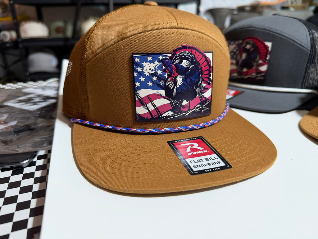 Merica Turkey Flag Hat