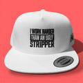 "Work Harder Than An..." Flat Bill Hat