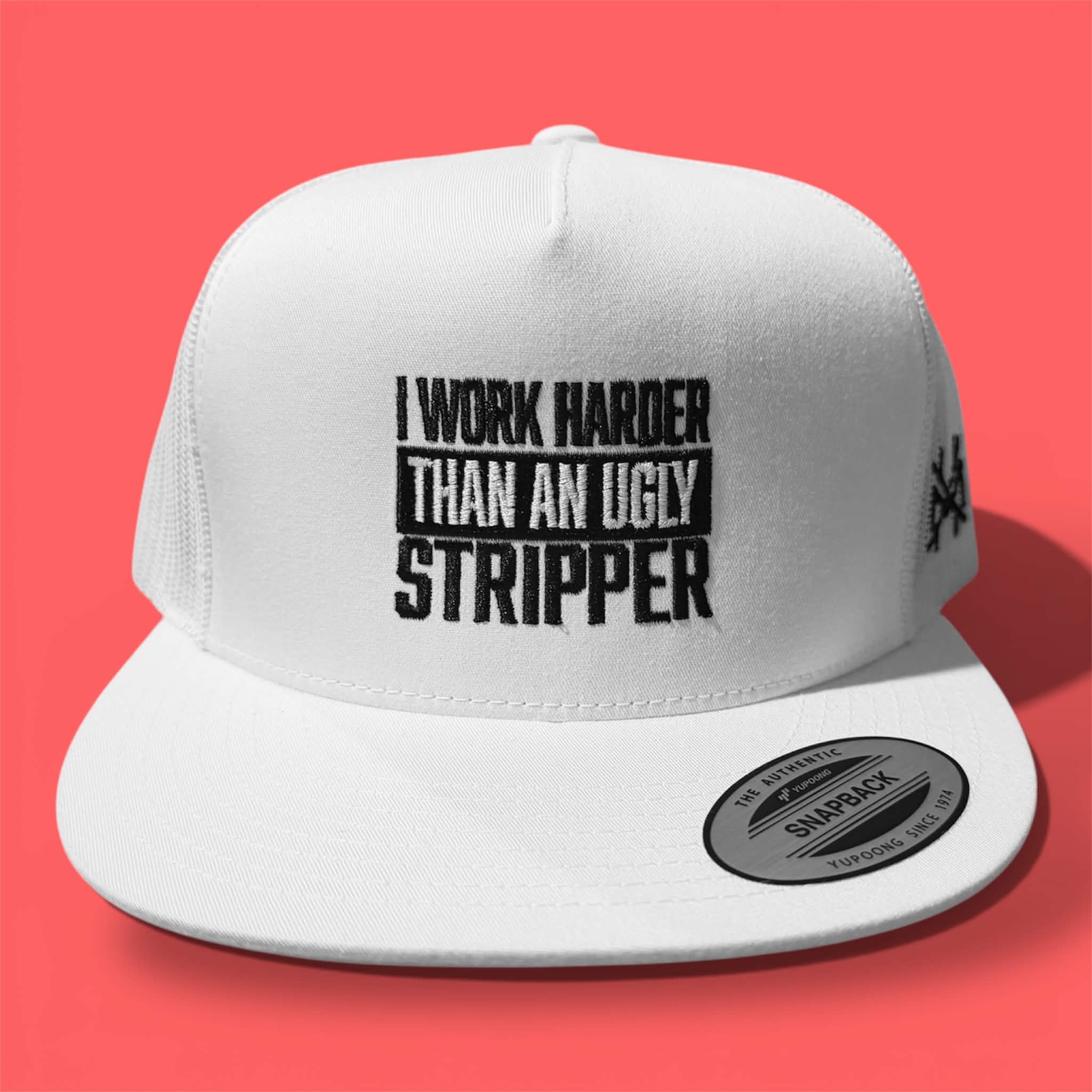 "Work Harder Than An..." Flat Bill Hat